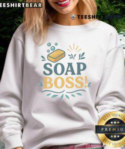 Awesome Soap Boss Sweatshirt featuring a stylish design, perfect for fans of soap-making and cozy fashion.