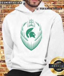 Awesome Spartans football spikes hoodie featuring vibrant team colors and sporty design, perfect for fans and athletes.