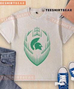 Awesome Spartans Football Spikes Washed T-Shirt in vibrant colors, perfect for fans showcasing team spirit.