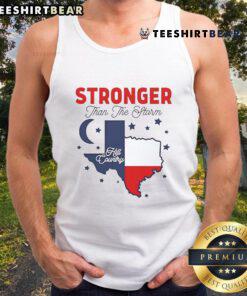 Awesome Stronger Than The Storm Texas Hill Country Pride Tank Top in vibrant design, perfect for outdoor summer activities.
