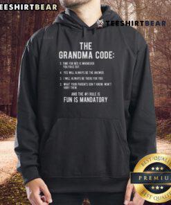 Alt Text: Awesome Grandma Code Fun is Mandatory Hoodie featuring a colorful design and cozy fit, perfect for grandmas.