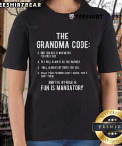 Awesome Grandma Code Fun is Mandatory Ladies Tee featuring a stylish design for fun-loving grandmas.