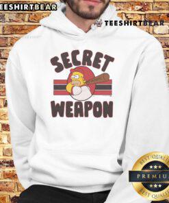 Alt Text: Awesome The Simpsons Homer Secret Weapon Hoodie featuring vibrant graphics of Homer Simpson in a colorful design.