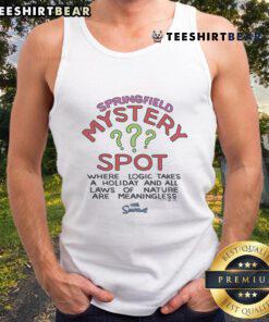 Awesome The Simpsons Springfield Mystery Spot tank top featuring vibrant graphics and a stylish design for fans.
