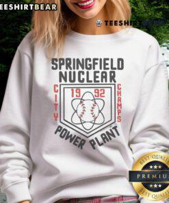 Awesome The Simpsons Springfield Nuclear Power Plant City Champs Sweatshirt featuring vibrant graphics and cozy design.
