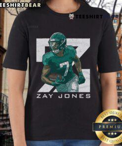 Alt Text: Awesome Zay Jones Ladies Tee featuring stylish design, perfect for fans and casual wear.