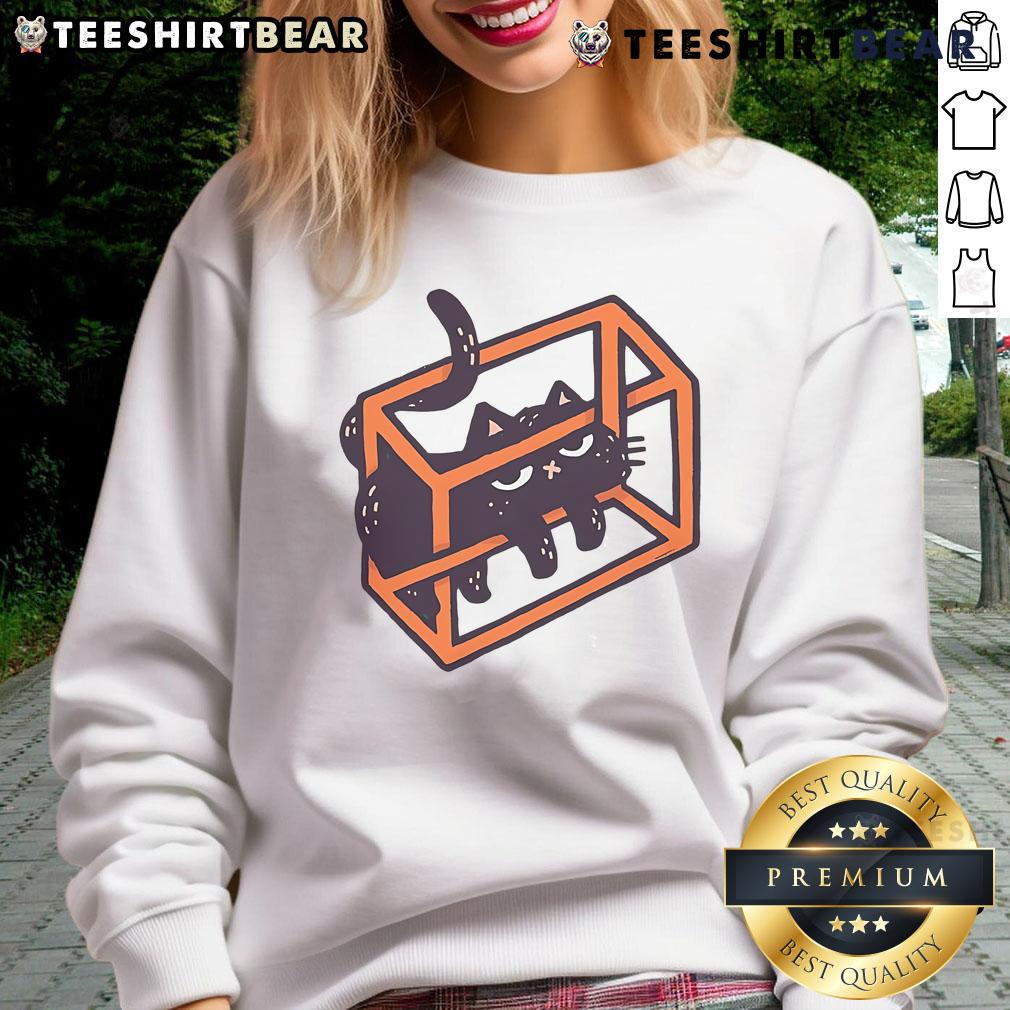 Cute Cat Paradox Sweatshirt featuring a playful cat design, perfect for cat lovers and cozy casual wear.