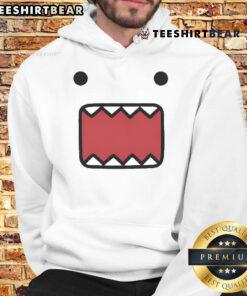 Adorable Cute Domo Kun face hoodie featuring a cozy design, perfect for anime fans and casual wear.