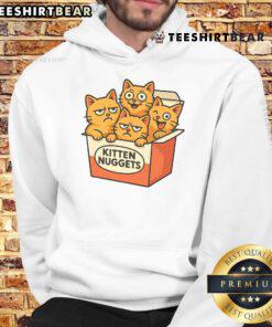 Cute kitten nuggets hoodie featuring adorable kitten graphics, perfect for cozy casual wear for cat lovers.