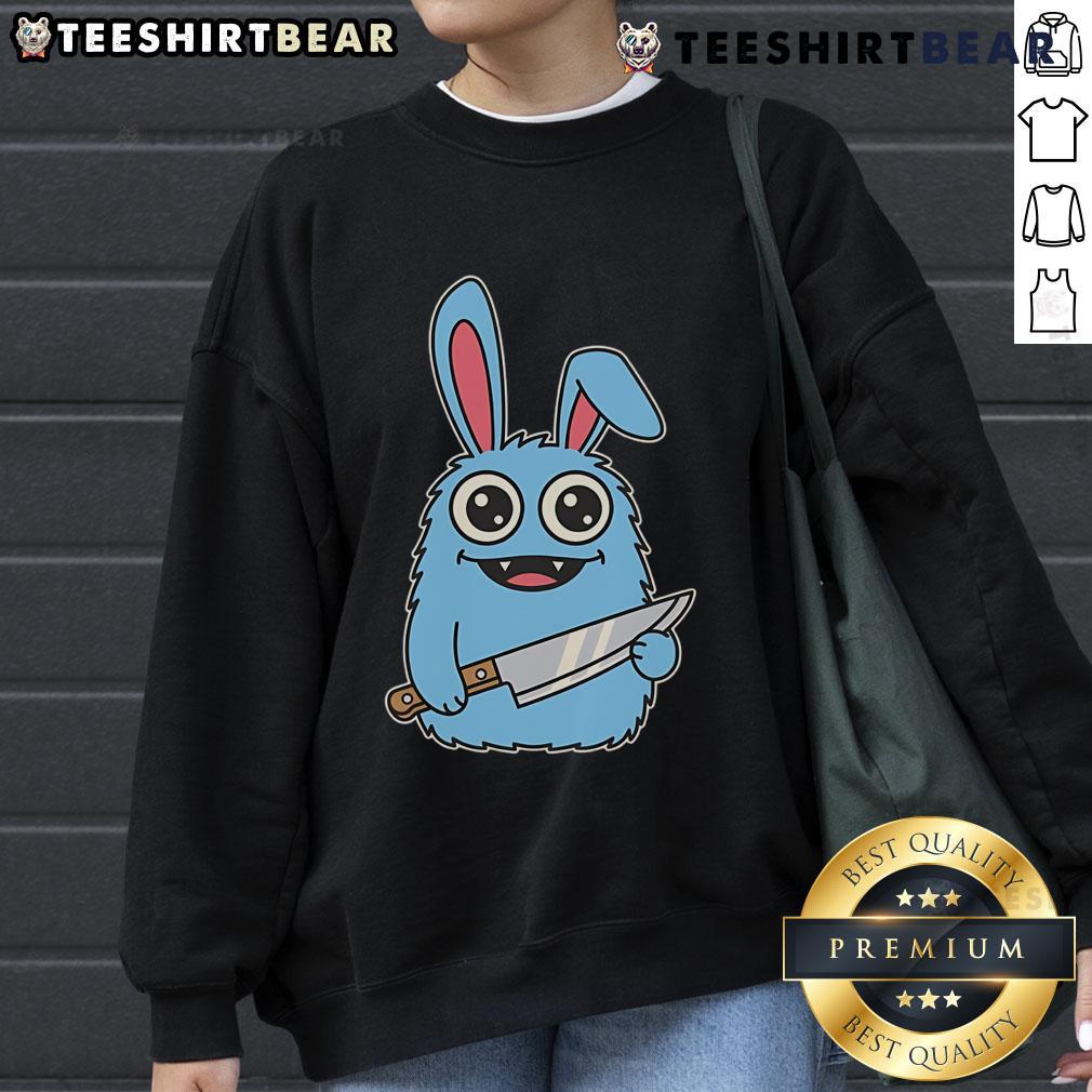 Alt Text: Cute Leave Me Alone Cleaver Labubochka Sweatshirt with playful design, perfect for casual outfits and cozy wear.