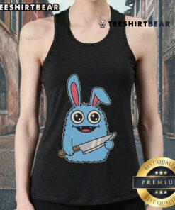 Cute Leave Me Alone Cleaver Labubochka Tank Top featuring a playful design, perfect for casual summer outfits.