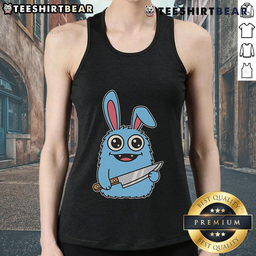 Cute Leave Me Alone Cleaver Labubochka Tank Top featuring a playful design, perfect for casual summer outfits.