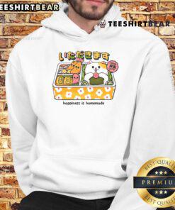Cute Neko Bento hoodie featuring a cheerful cat design, perfect for cozy days and expressing happiness is homemade.