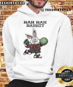 Cute Rah Rah Rabbit in a funny hoodie, perfect for cozy days and playful outfits for kids and adults alike.