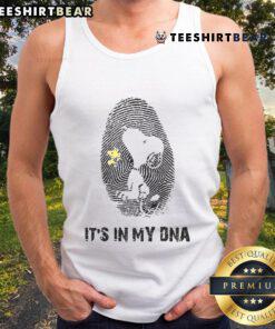Cute Snoopy It's In My DNA tank top featuring playful design and vibrant colors, perfect for casual wear.
