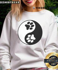 Alt Text: Adorable Cute Yin Yang Pows Sweatshirt featuring a playful design in vibrant colors, perfect for casual wear.