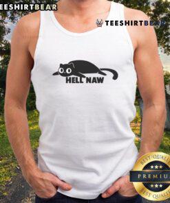 Funny Cat Hell Naw Tank Top featuring a humorous cat graphic perfect for pet lovers and casual wear.