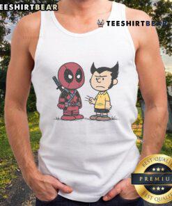 Funny Deadpool and Wolverine Angry Boys Peanuts Tank Top featuring comic-inspired designs, perfect for fans of Marvel.