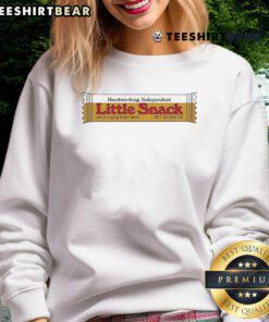 Funny hardworking independent little snack sweatshirt in vibrant colors, perfect for casual wear and expressing personality.