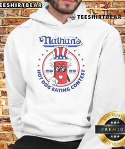 Funny Joey Chestnut Nathan Hot Dog Eating Contest 2025 hoodie design featuring vibrant graphics and playful text.