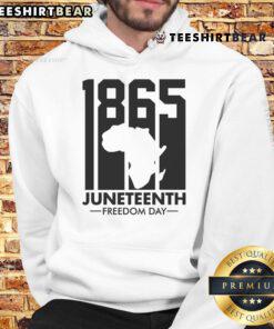 Alt Text: Vintage 1965 Juneteenth Freedom Day hoodie featuring bold graphics celebrating African American heritage.