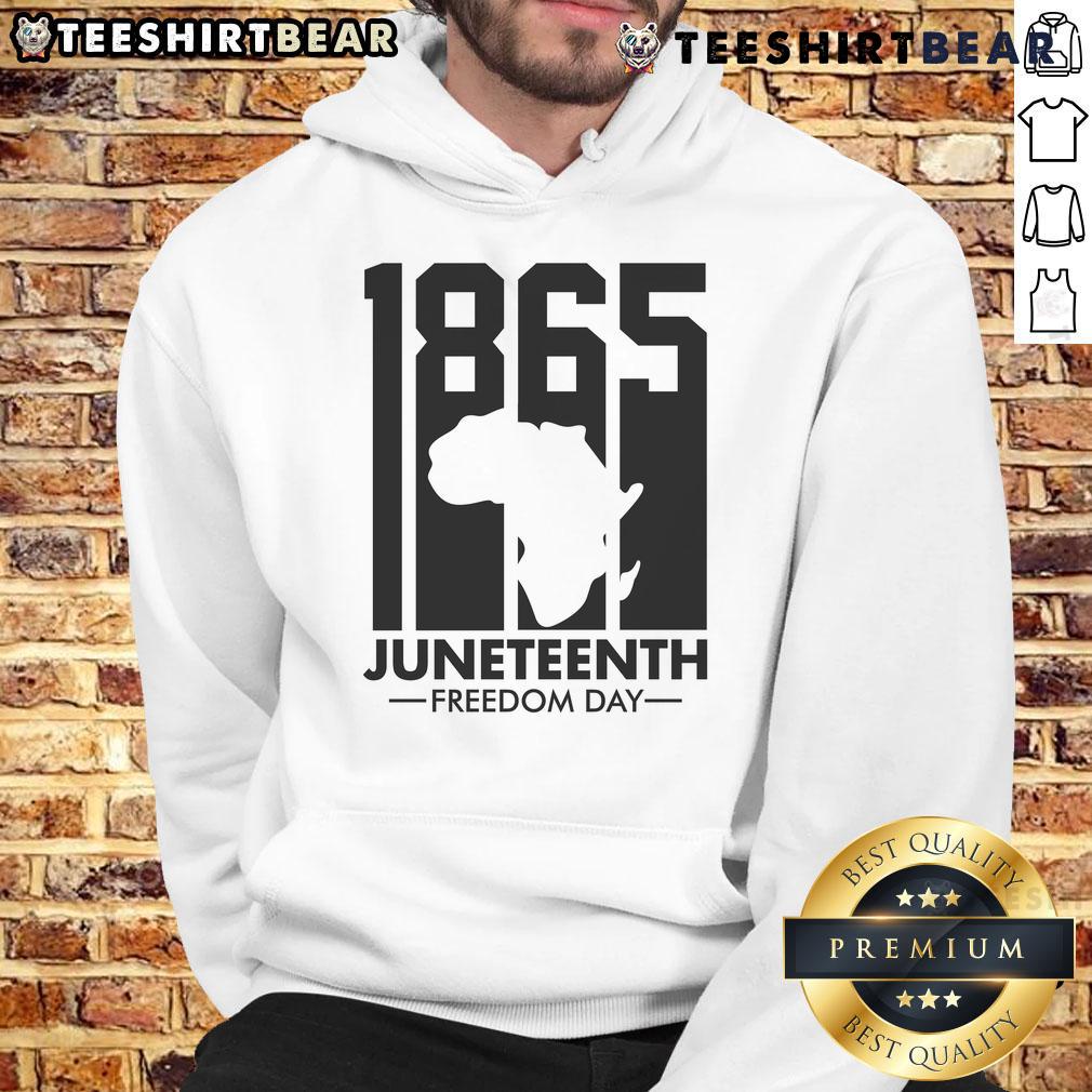Alt Text: Vintage 1965 Juneteenth Freedom Day hoodie featuring bold graphics celebrating African American heritage.