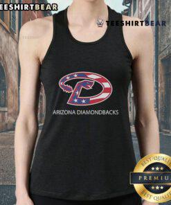 Good Arizona Diamondbacks 4th of July tank top featuring team colors and logo, perfect for summer baseball fans.
