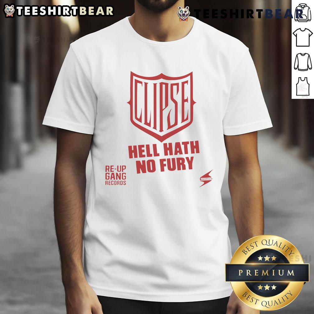 Good Clipse Hell Hath No Fury T-Shirt featuring bold graphic design and vibrant colors, perfect for stylish casual wear.