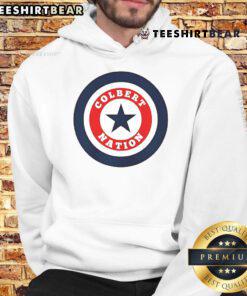 Good Colbert Nation Stephen Colbert 2025 logo hoodie featuring vibrant design and comfortable fit for fans.