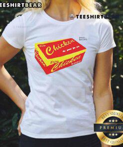 Good Enjoy Chicken Box Ladies Tee featuring a stylish design with a playful chicken graphic, perfect for casual wear.