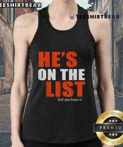 Good He's On The List And You Know It tank top featuring a playful design, perfect for casual summer outings.
