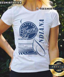 Good Indiana Fever WNBA push ladies tee featuring vibrant team colors and stylish design for women's basketball fans.