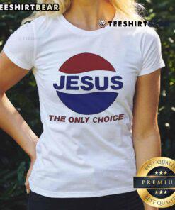 Alt Text: Jalen Williams wearing a Jesus The Only Choice Pepsi ladies tee, showcasing a stylish and faith-inspired look.