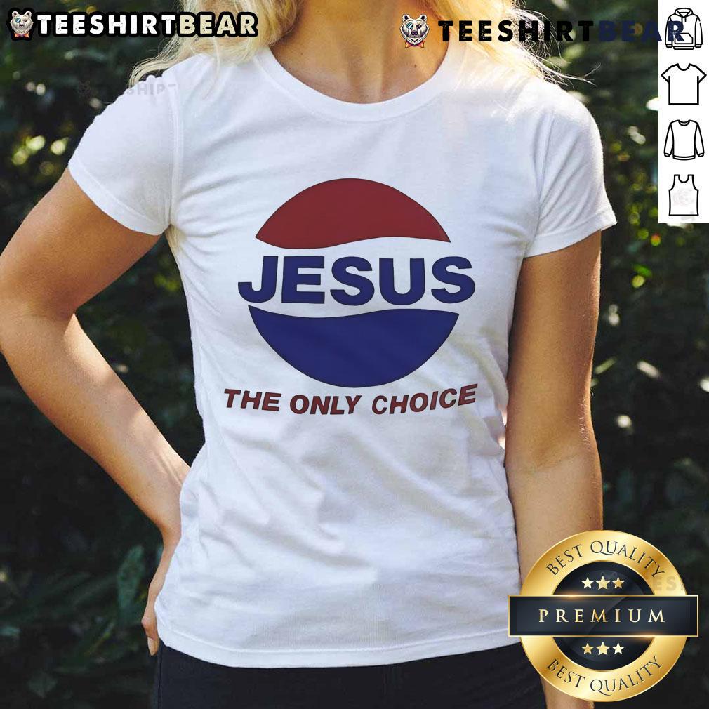 Alt Text: Jalen Williams wearing a Jesus The Only Choice Pepsi ladies tee, showcasing a stylish and faith-inspired look.