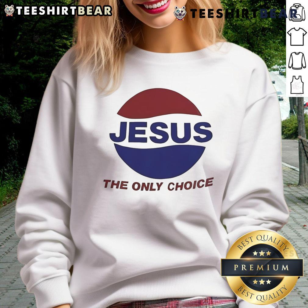 Alt Text: Jalen Williams wearing a Jesus The Only Choice Pepsi sweatshirt, showcasing his unique style and faith-inspired fashion.