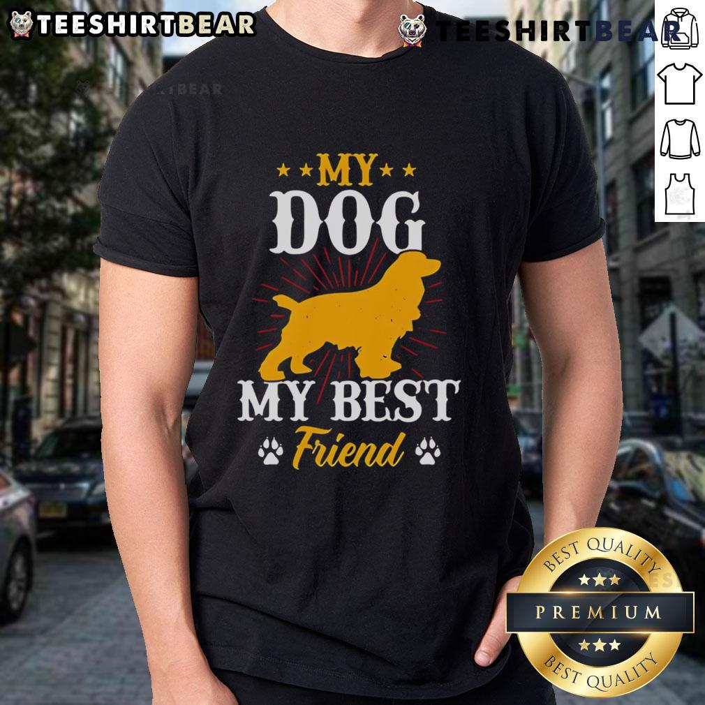 Good My Dog My Best Friend T-Shirt featuring a playful dog graphic, perfect for dog lovers and pet enthusiasts.