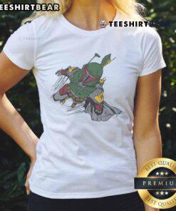 Good Star Wars Boba Fett character ladies tee featuring a stylish design, perfect for fans of the iconic bounty hunter.