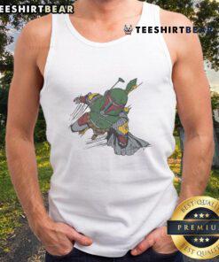 Stylish Good Star Wars Boba Fett character tank top featuring vibrant graphics, perfect for fans and summer wear.