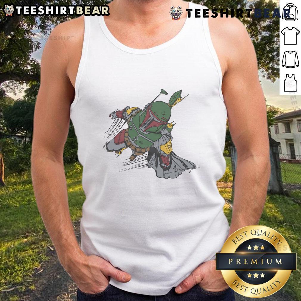 Stylish Good Star Wars Boba Fett character tank top featuring vibrant graphics, perfect for fans and summer wear.