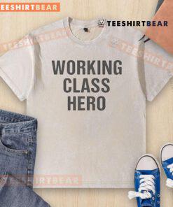 Good Working Class Hero washed t-shirt featuring a vintage design and soft fabric, perfect for casual wear.
