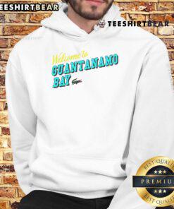 Alt Text: Happy Welcome to Guantanamo Bay hoodie featuring vibrant graphics, perfect for casual wear and unique gifts.