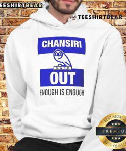 Hot Chansiri Out Enough Is Enough Hoodie featuring bold text design and a stylish, comfortable fit for everyday wear.
