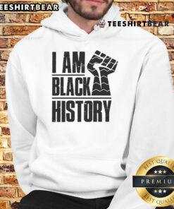 Hot I Am Black History Fist Hoodie showcasing a powerful black fist symbol on a stylish hoodie, celebrating Black culture.