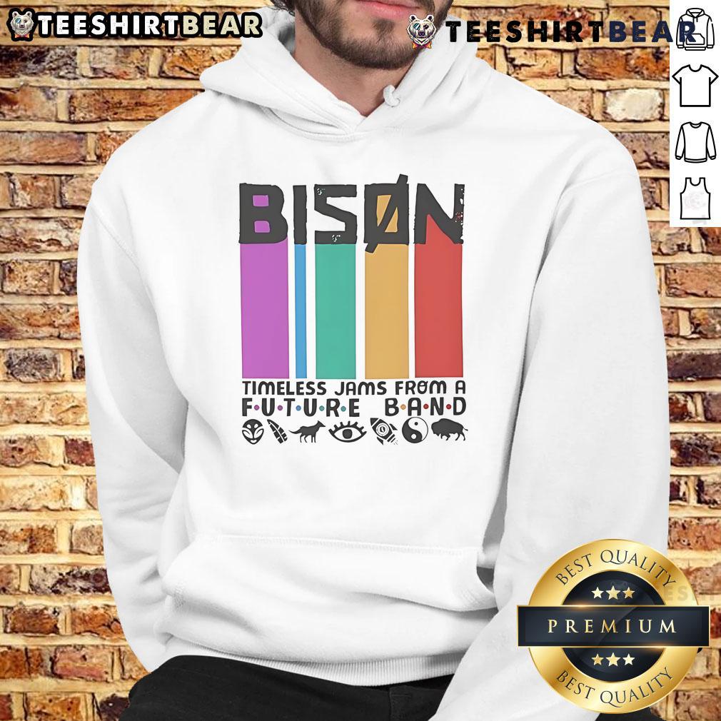 Alt Text: Nice Bison Timeless Jam hoodie featuring a stylish design from a future band, perfect for music lovers.
