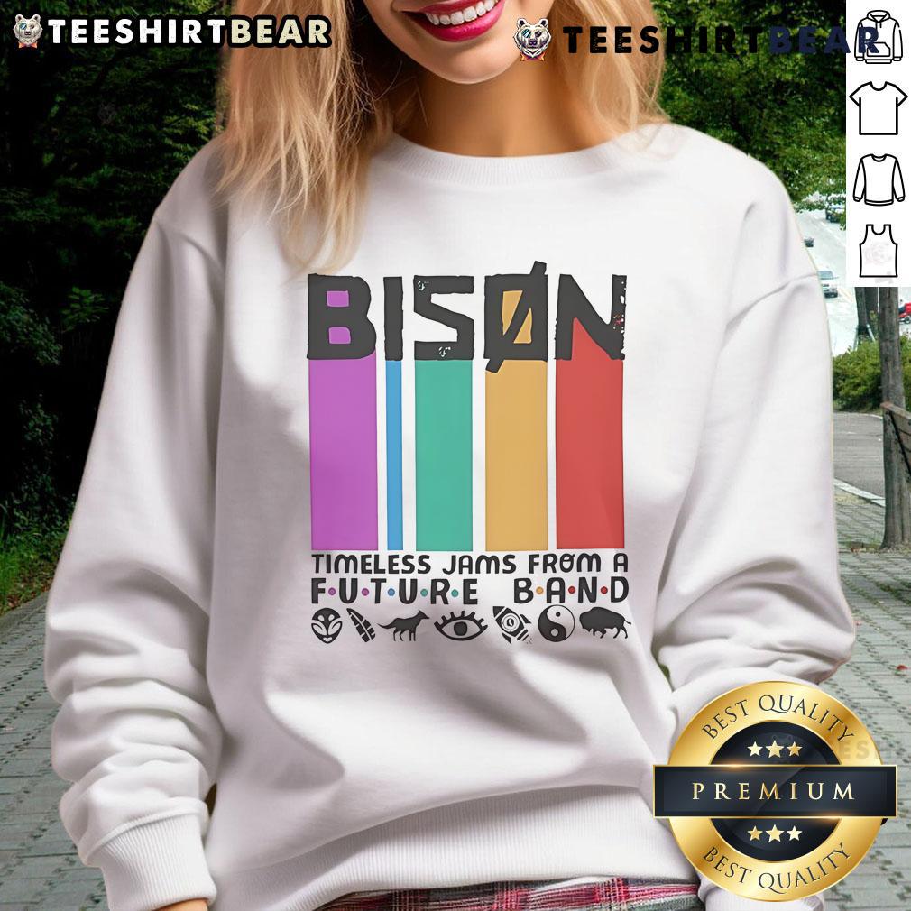 Nice Bison Timeless Jam sweatshirt from a future band, featuring bold graphics and a stylish design for music lovers.