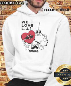 Cozy Nice Dim Mak We Love LA hoodie displayed on a stylish background, perfect for fans of LA streetwear fashion.
