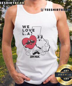 Stylish Nice Dim Mak We Love LA tank top featuring bold graphics, perfect for summer fashion in Los Angeles.