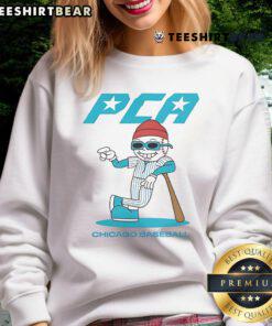 Nice Pete Crow Armstrong Chicago Cubs baseball cartoon sweatshirt for mid-summer style and fan apparel.