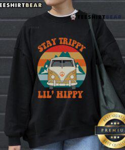 Trendy Nice Stay Trippy Lil Hippy sweatshirt in vibrant colors, perfect for casual wear and expressing unique style.