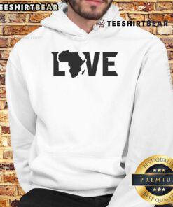 Official Africa Love Hoodie in vibrant colors, showcasing a stylish design celebrating African culture and unity.